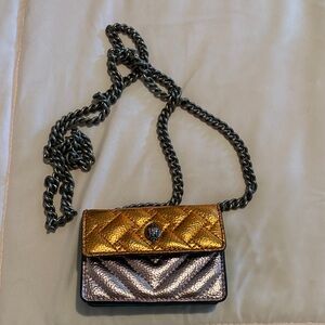 Kurt Geiger Metallic Quilted Crossbody Bag